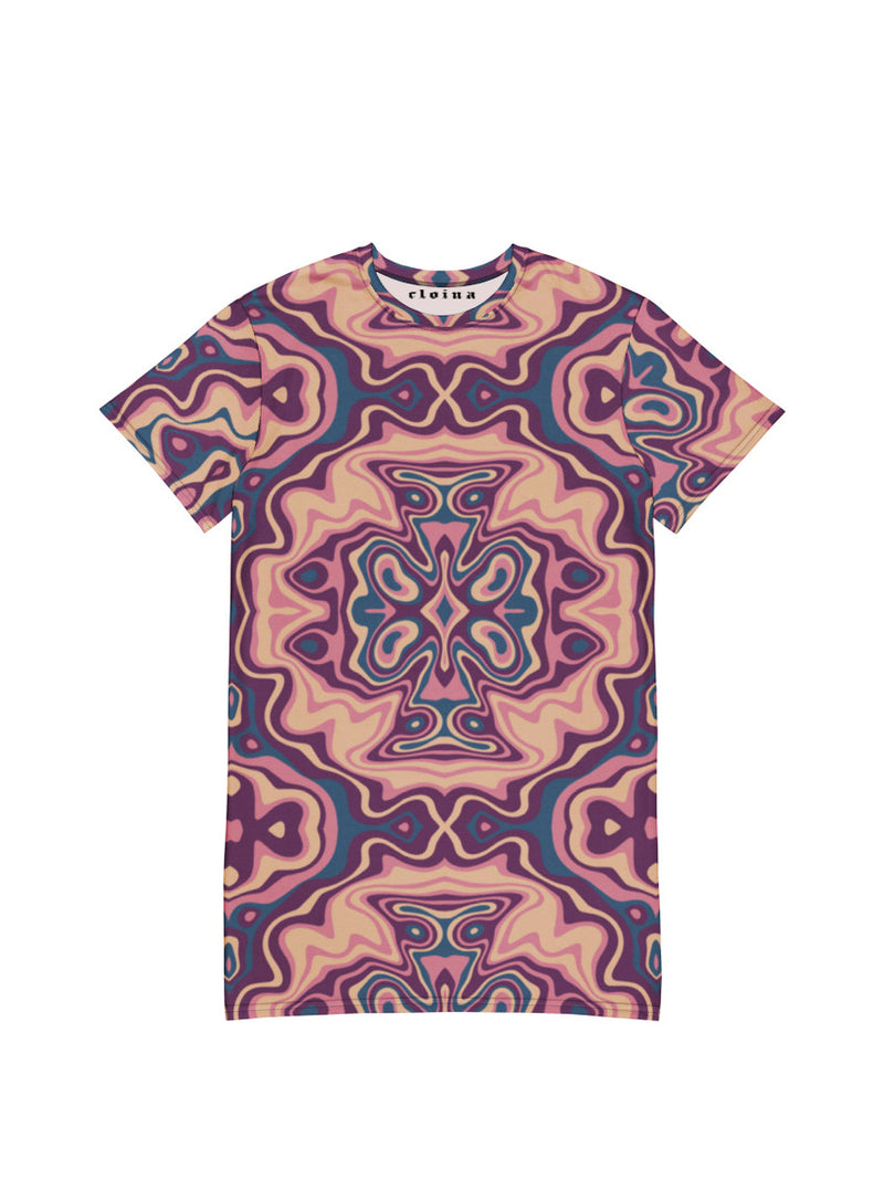 Load image into Gallery viewer, marble t-shirt dress