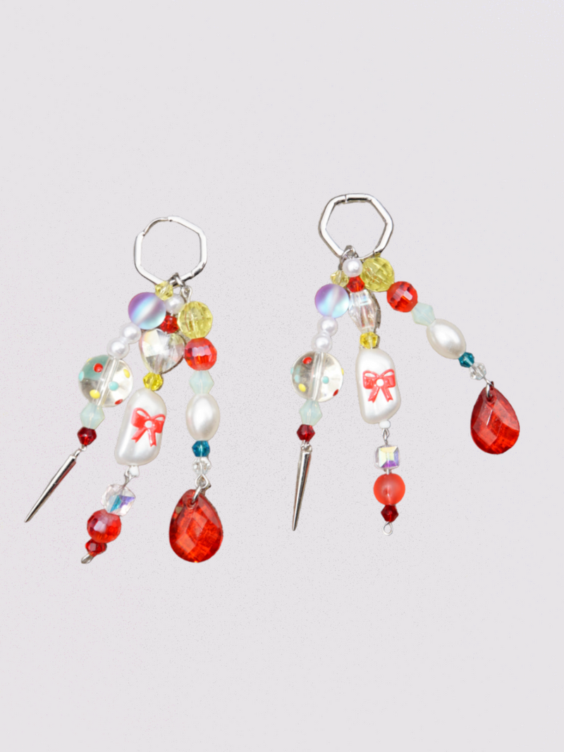 Load image into Gallery viewer, 1 of 1 earring ~ crimson