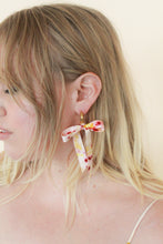 Load image into Gallery viewer, Short Silk Bow Earrings - Spring