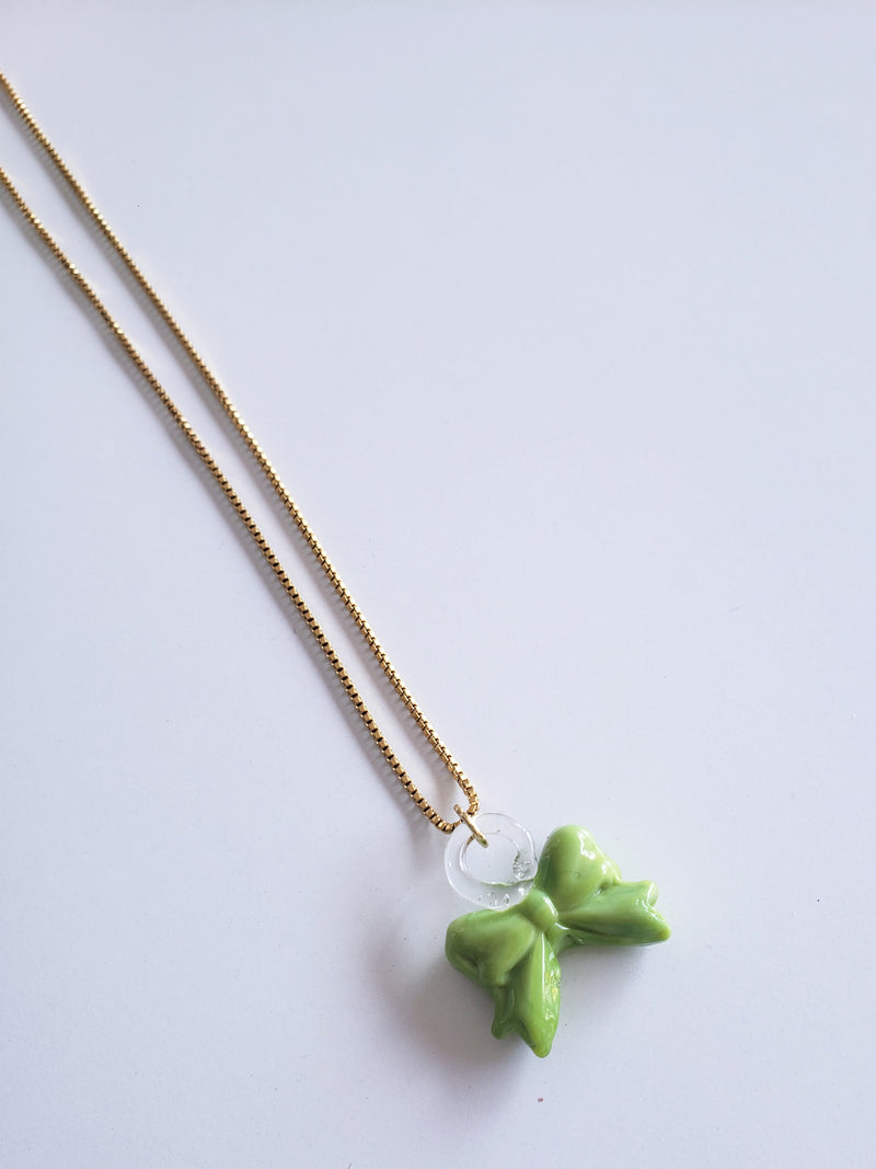 Load image into Gallery viewer, 1 of 1 bow necklace