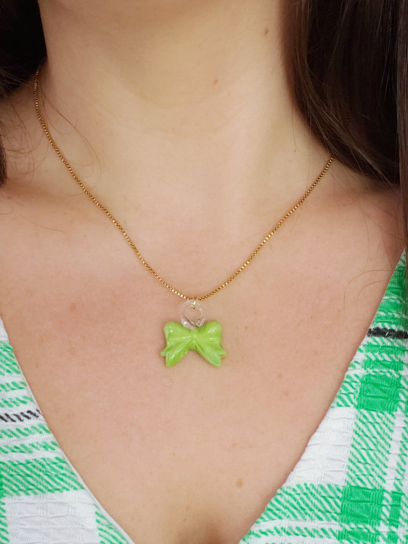 Load image into Gallery viewer, 1 of 1 bow necklace