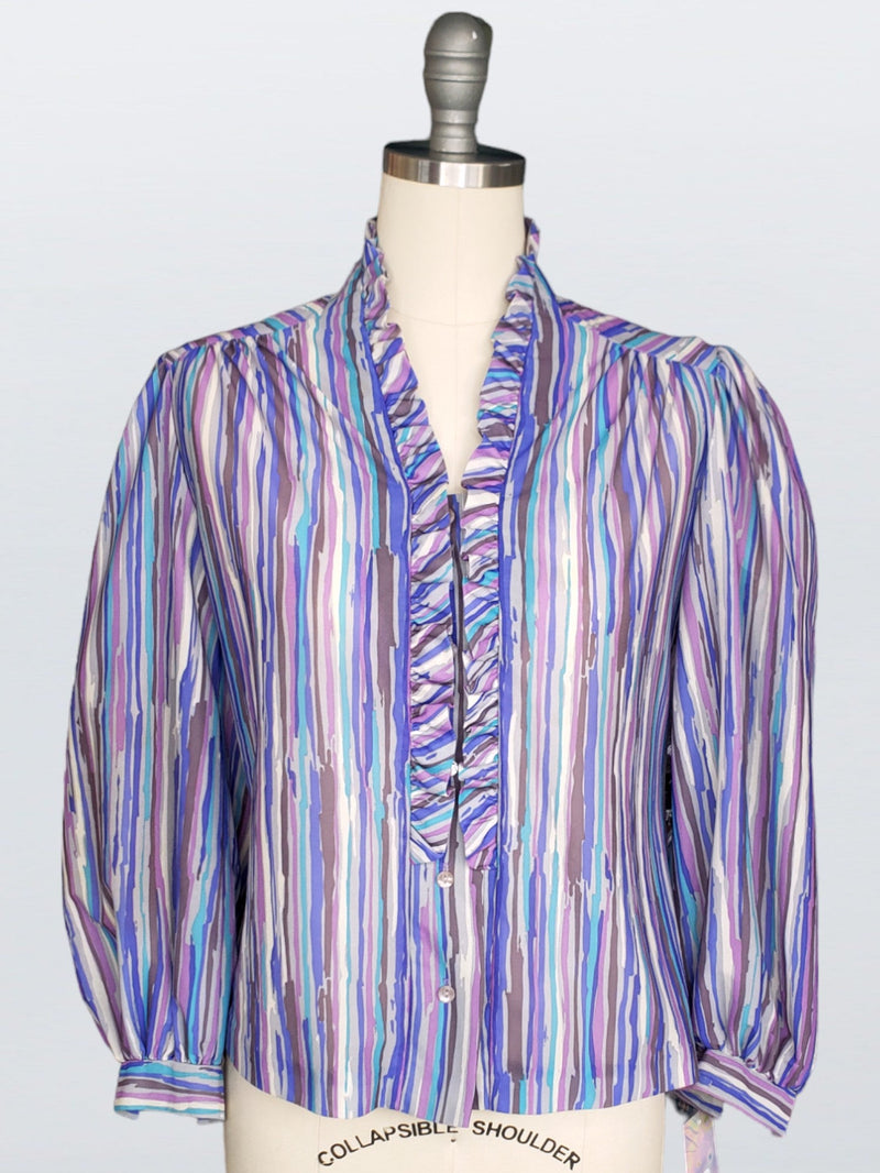 Load image into Gallery viewer, 80s Vintage Teddi of California blouse