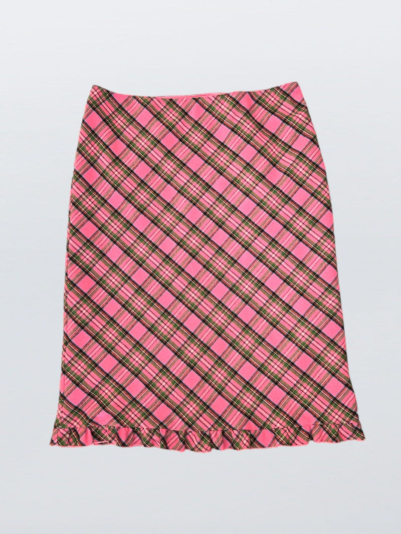 Load image into Gallery viewer, midi plaid skirt