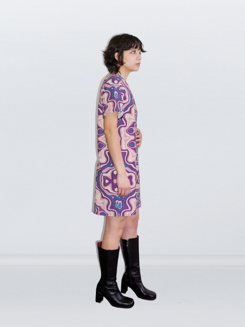 Load image into Gallery viewer, marble t-shirt dress