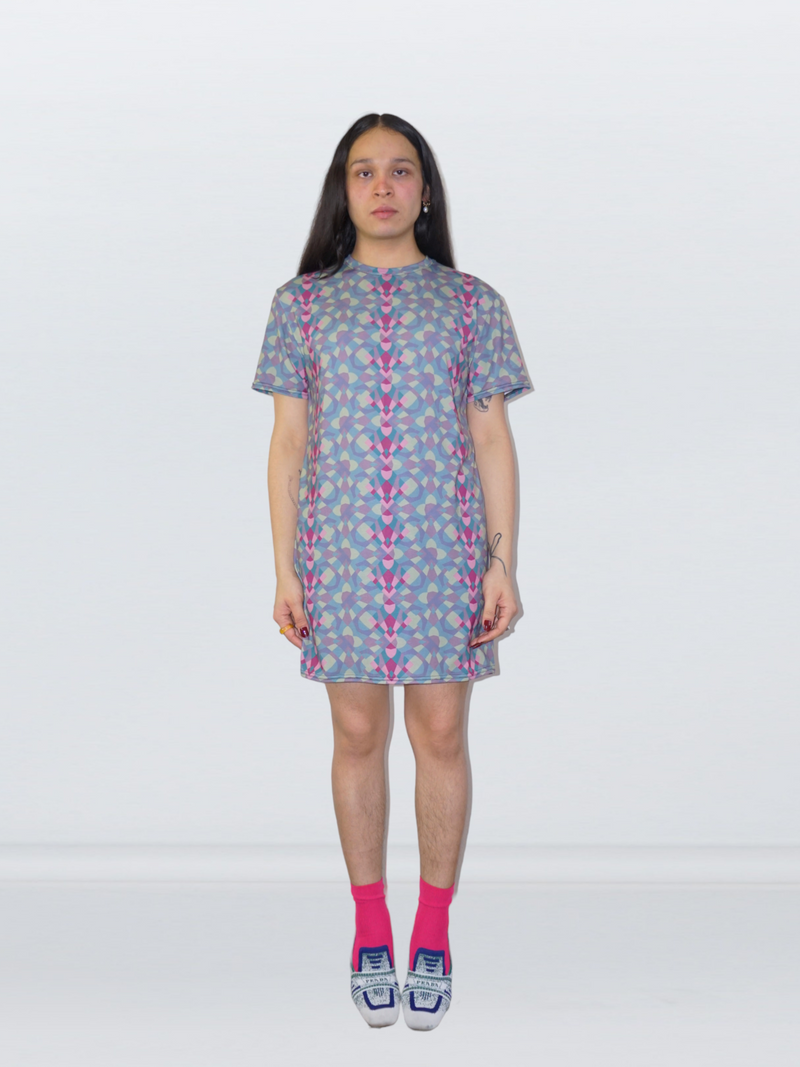 Load image into Gallery viewer, tangram t-shirt dress