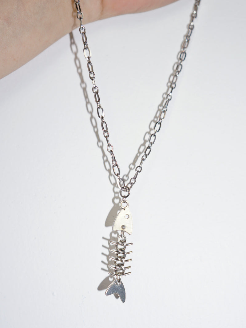 Load image into Gallery viewer, fish bone necklace