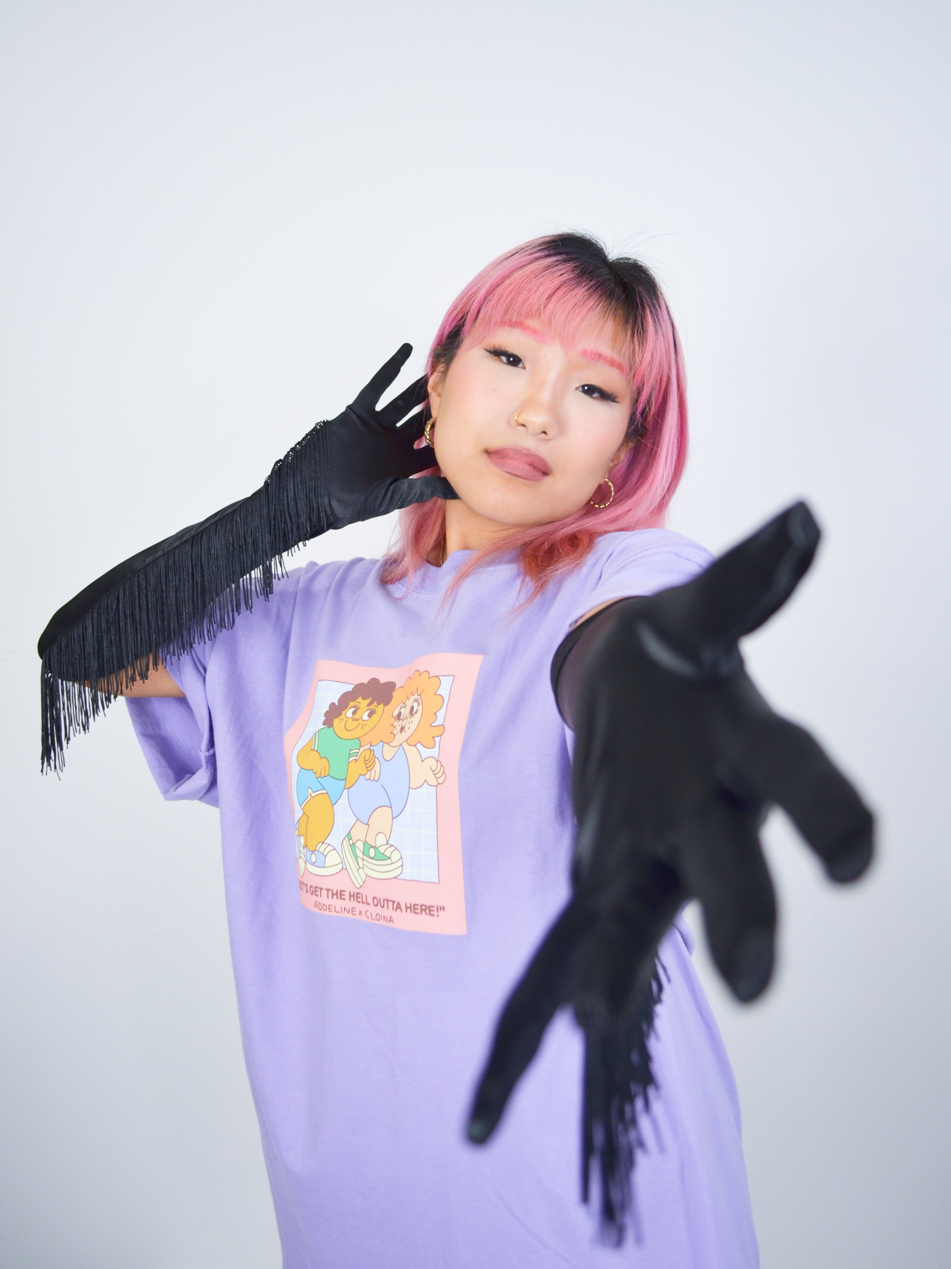 fringe gloves – cloina